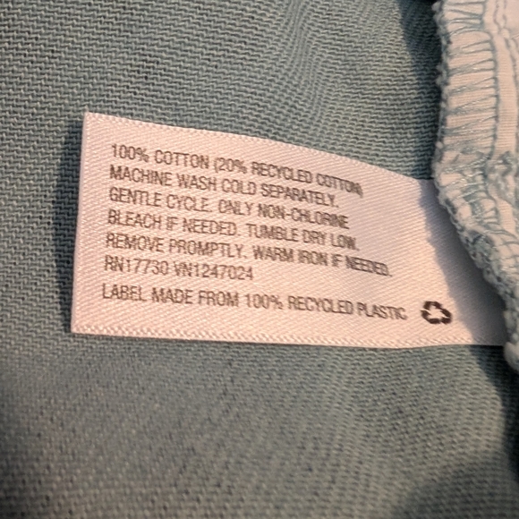 Future Collective Women’s Pants Size 20 Blue Checkered 100% Cotton Wide Leg High - Picture 9 of 9